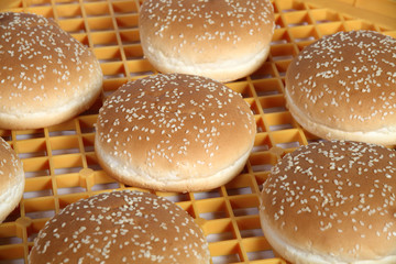 bread in plastic crate