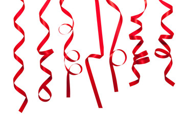 Set of Red Ribbon 