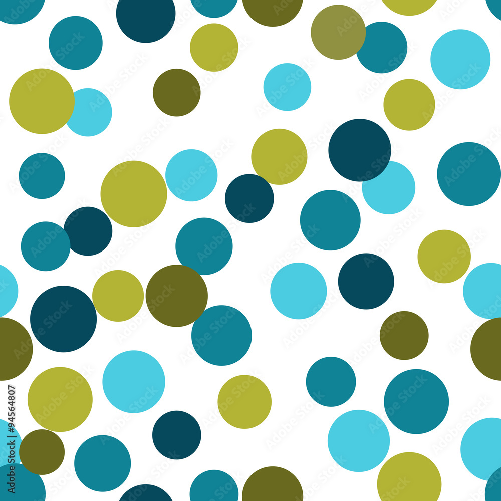 Poster vector seamless pattern from repeating circles