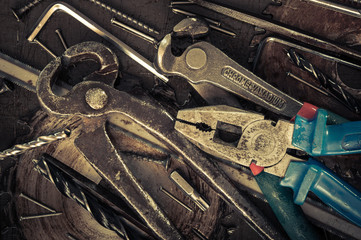 Various tools and instruments.