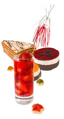 Image of cocktails and cakes