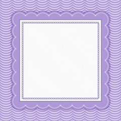 Purple Wavy Stripes Frame Background