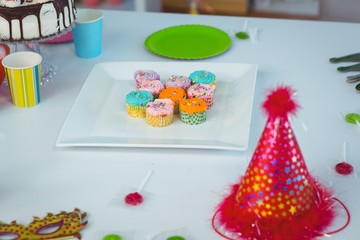 Close up of party items