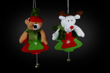 christmas decorations to hang on black a