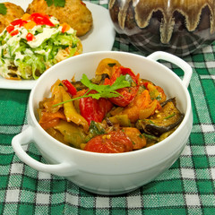 image of plates of stew closeup
