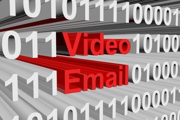 Video Email is presented in the form of binary code