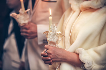candles of wedding ceremony