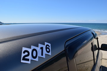 2016年のテクスチャ／2016年、新年の背景用素材として使用できる写真です。