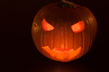 Calabaza iluminada