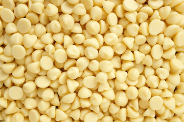 White chocolate chips background
