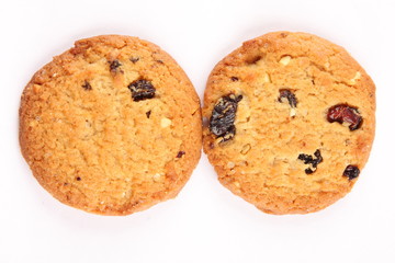  oatmeal cookies,Selective focus photograph.
