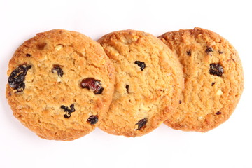 Homemade oatmeal cookies,Selective focus photograph.