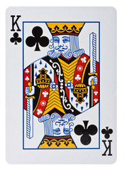 Spielkarte Kreuz König
