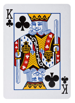 Spielkarte Kreuz König