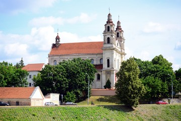 Fototapeta premium Vilnius city Archangel church view on July 09, 2015