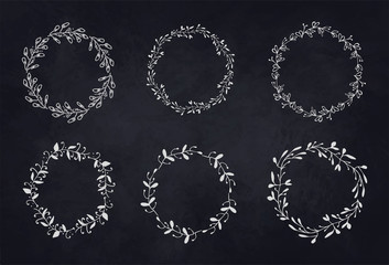 Hand Drawn vintage floral elementsHand Drawn vintage floral elements