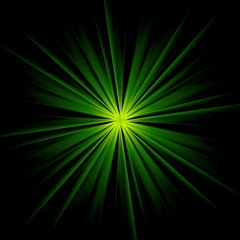 Dark green beams abstract background