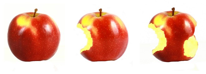 mordre dans une pomme