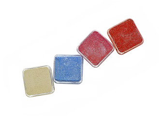 Eyeshadow isolated on white 