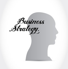 Business Strategy brain sign concept