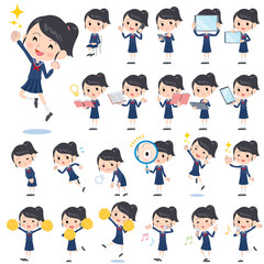 school girl Sailor suit 2／同じシリーズはtoyotoyoポートフォリオ内から「親しみ　デフォルメ」と検索してください