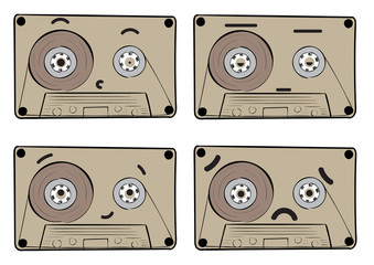 Audio cassette with emotions