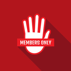 VIP Club members only banner