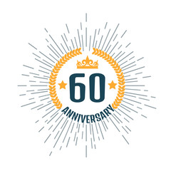  Anniversary logo 60th. Anniversary 60.