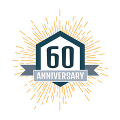  Anniversary logo 60th. Anniversary 60.