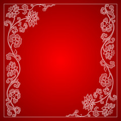 Vector vintage border frame