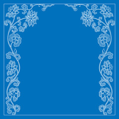 Vector vintage border frame