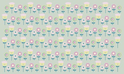 Fondo de flores en color pastel