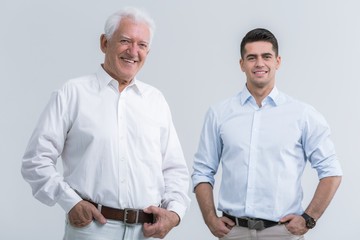 Obraz premium Father with adult son
