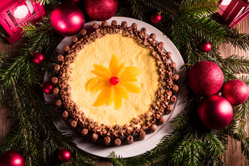 chocolate orange cheesecake