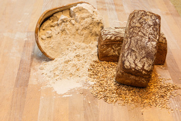 Roggenbrot im Kasten
