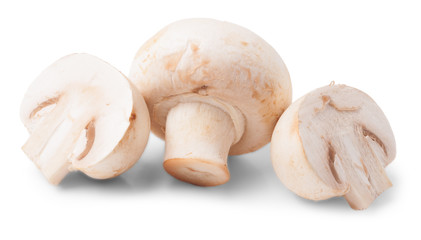 Fototapeta na wymiar Mushrooms isolated on white