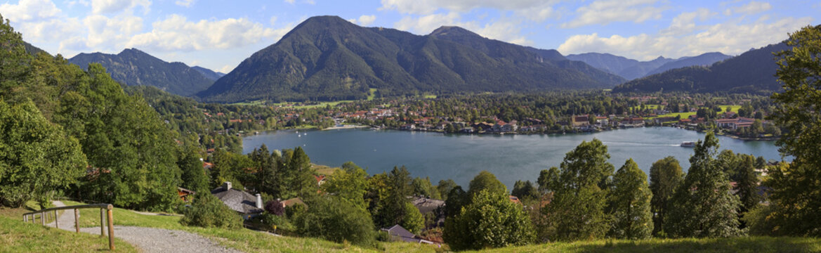 Aussichtspanorama am Leeberg H&ouml;henweg, Tegernsee