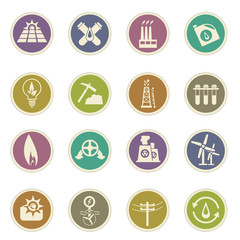 Oil industry icons
