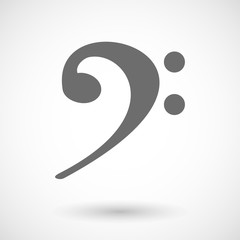 Illustration of an F clef