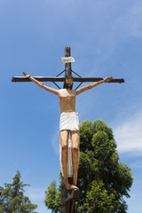 Crucified christ statue near Cachi, Northern Argentina