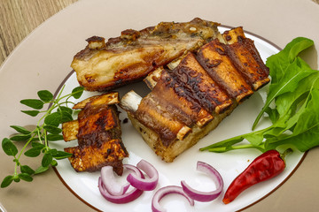 Roasted lamb ribs