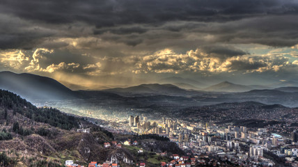 Fototapeta premium The Capital of Bosnia