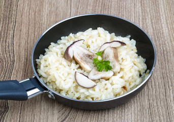 Mushroom risotto