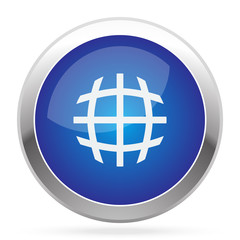 White International  icon on blue web app button