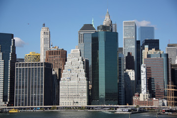 New York, les gratte-ciel de Lower Manhattan