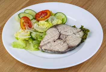 Grilled tuna steak