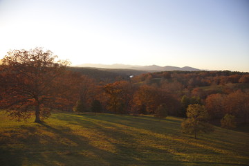 Blue Ridge Mountains 
in the fall