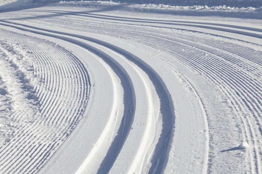 PISTE DE SKI DE FOND dans les Vosges, France