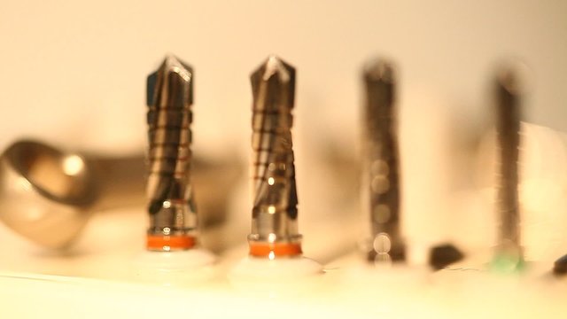 set of dental tools
