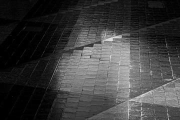 Obraz premium Triangle pattern of the tiles at Sergels torg